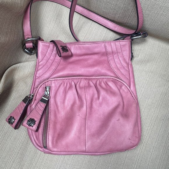 b. makowsky Handbags - B Makowsky Pink soft Leather crossbody  gently loved